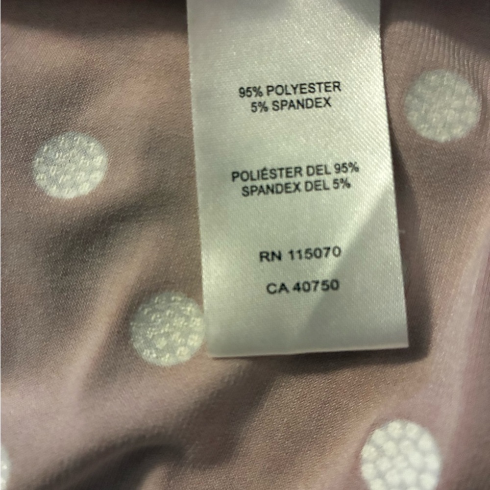 Nina Leonard Blush Polka Dot Midi Sylvia Dress ( Dusty Rose) - Picture 7 of 10